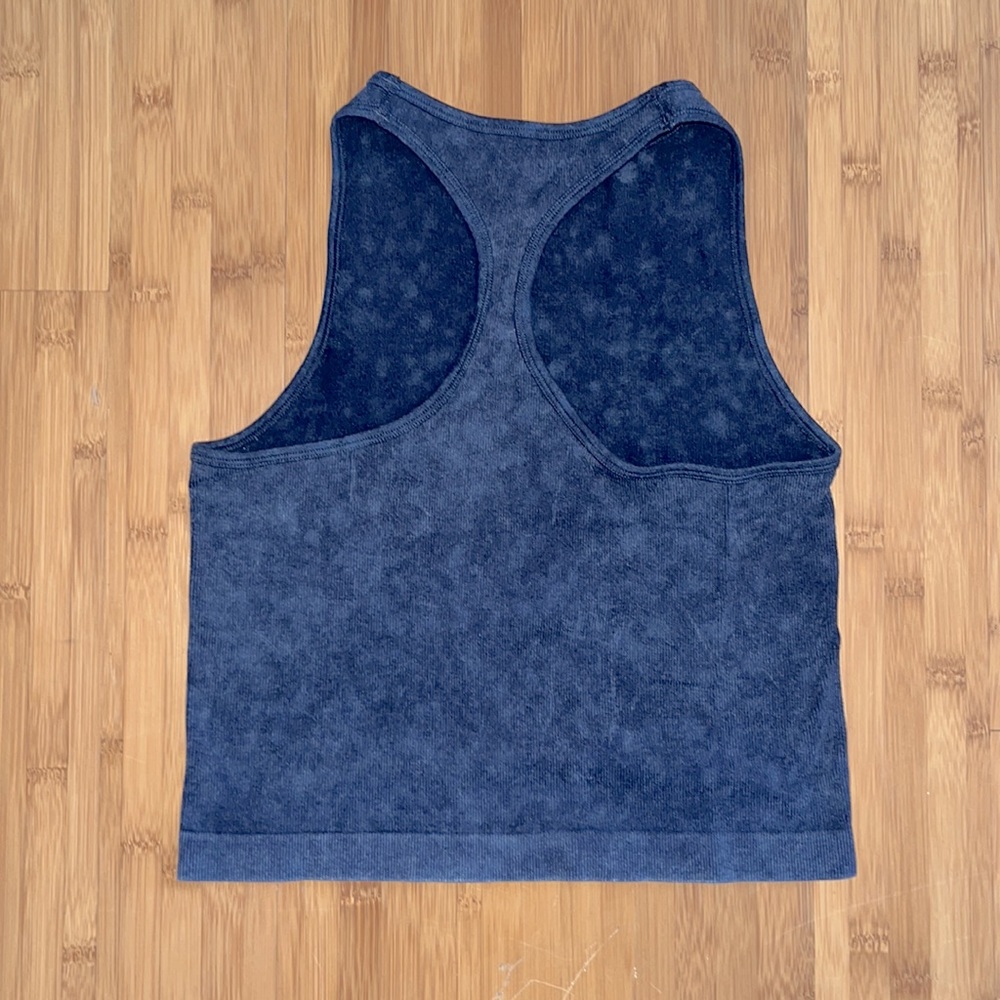 Heathered Blue Racerback Tank Too - Picture 2 of 2